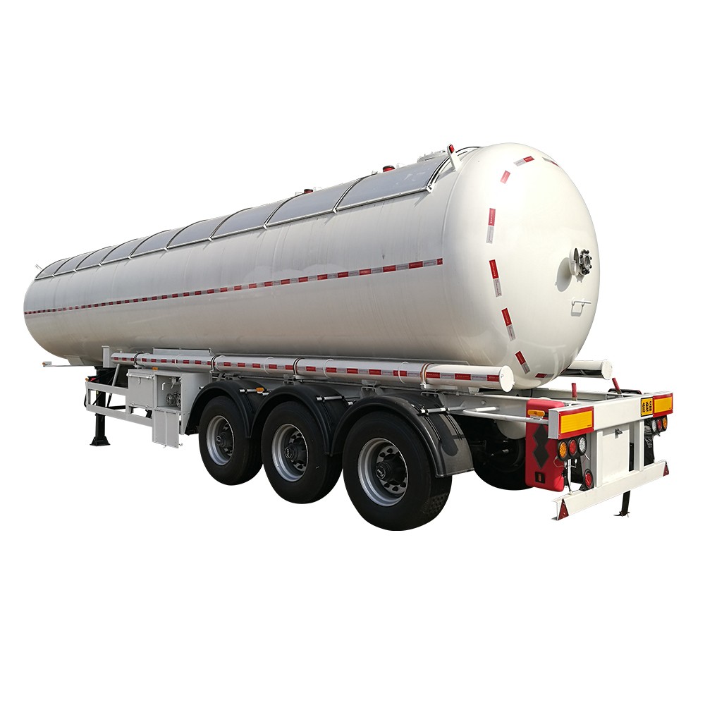 3 Axle 56000 Liter Lpg Semi Trailer Dengan Tenda