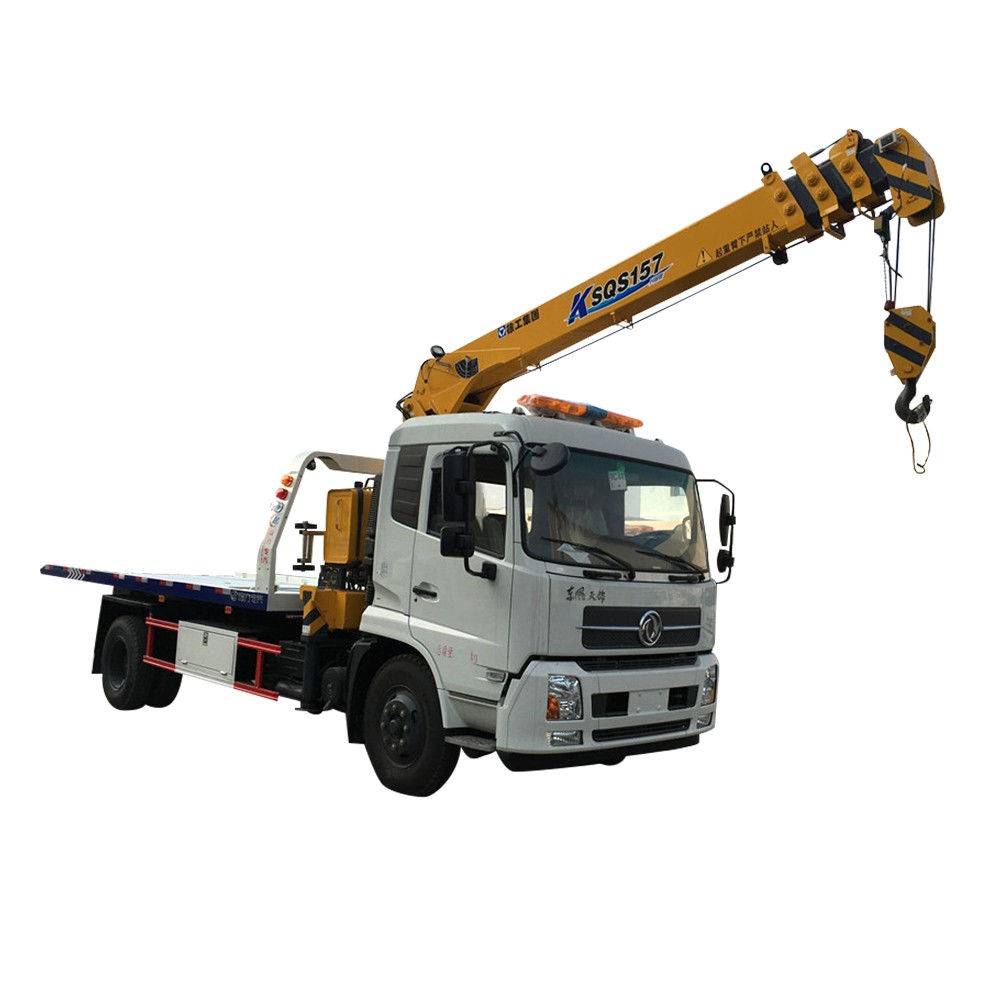 クレーン付き東風6トンロールバックトラック