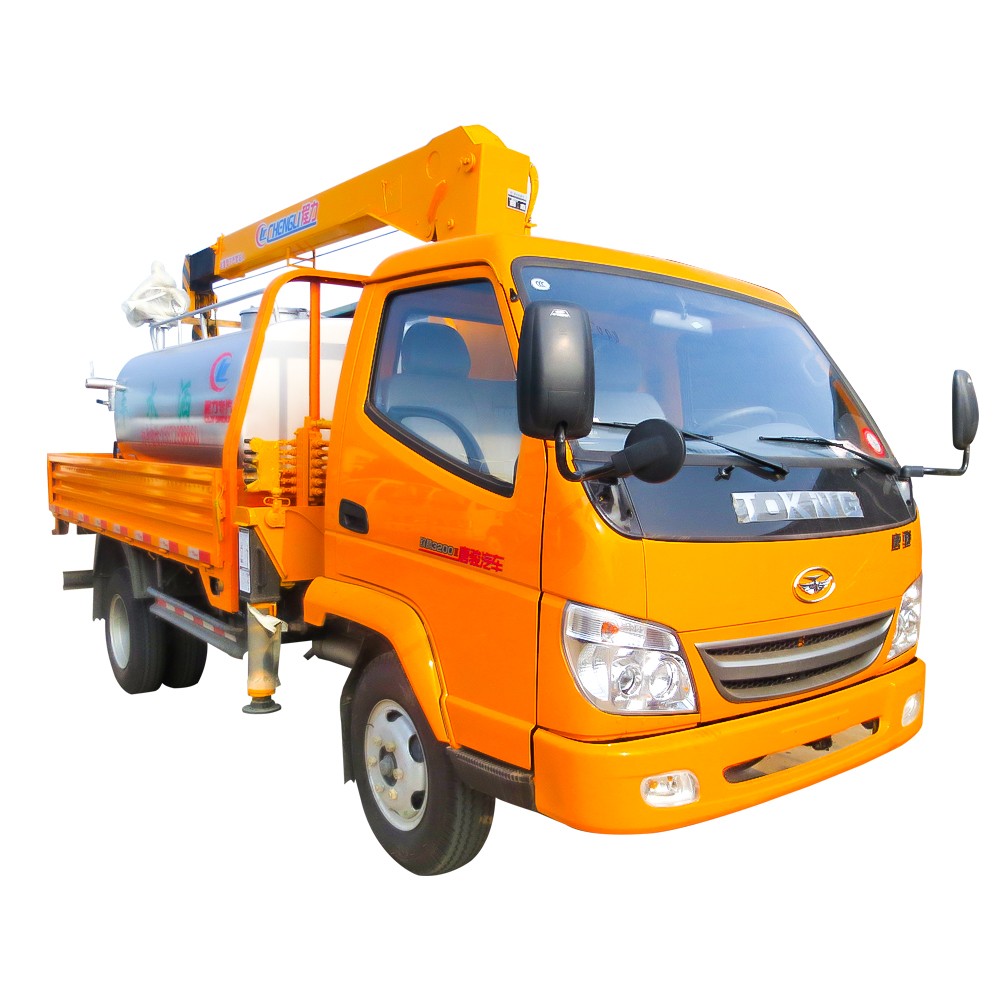 Crane Mounted Telescopic Boom Truck 6 Roda